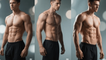 A side-by-side collage of progress photos